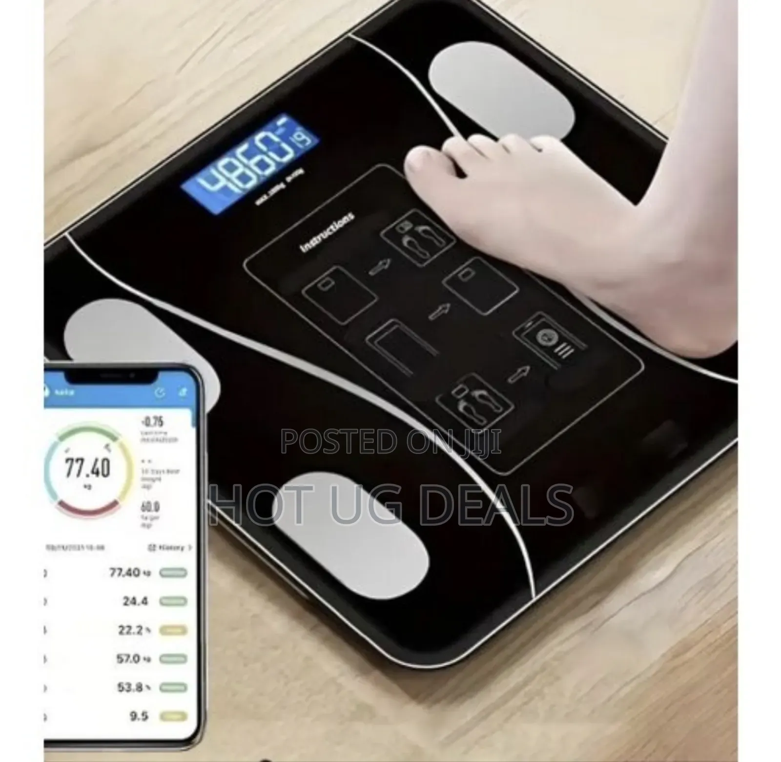 Personal Digital Weighing Scale - Bluetooth Weight With Okok App