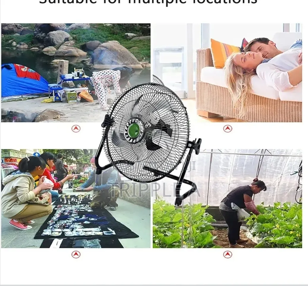 Industrial Heavy Duty Multifunction Rechargeable 16inch Fan