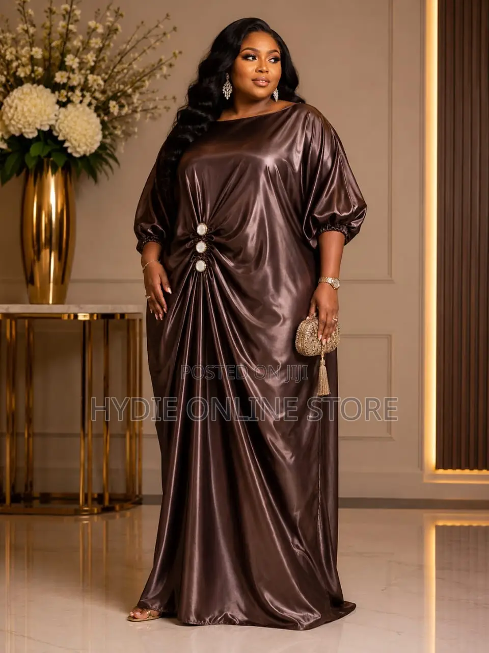 Coffee Brown Free Size Dresses