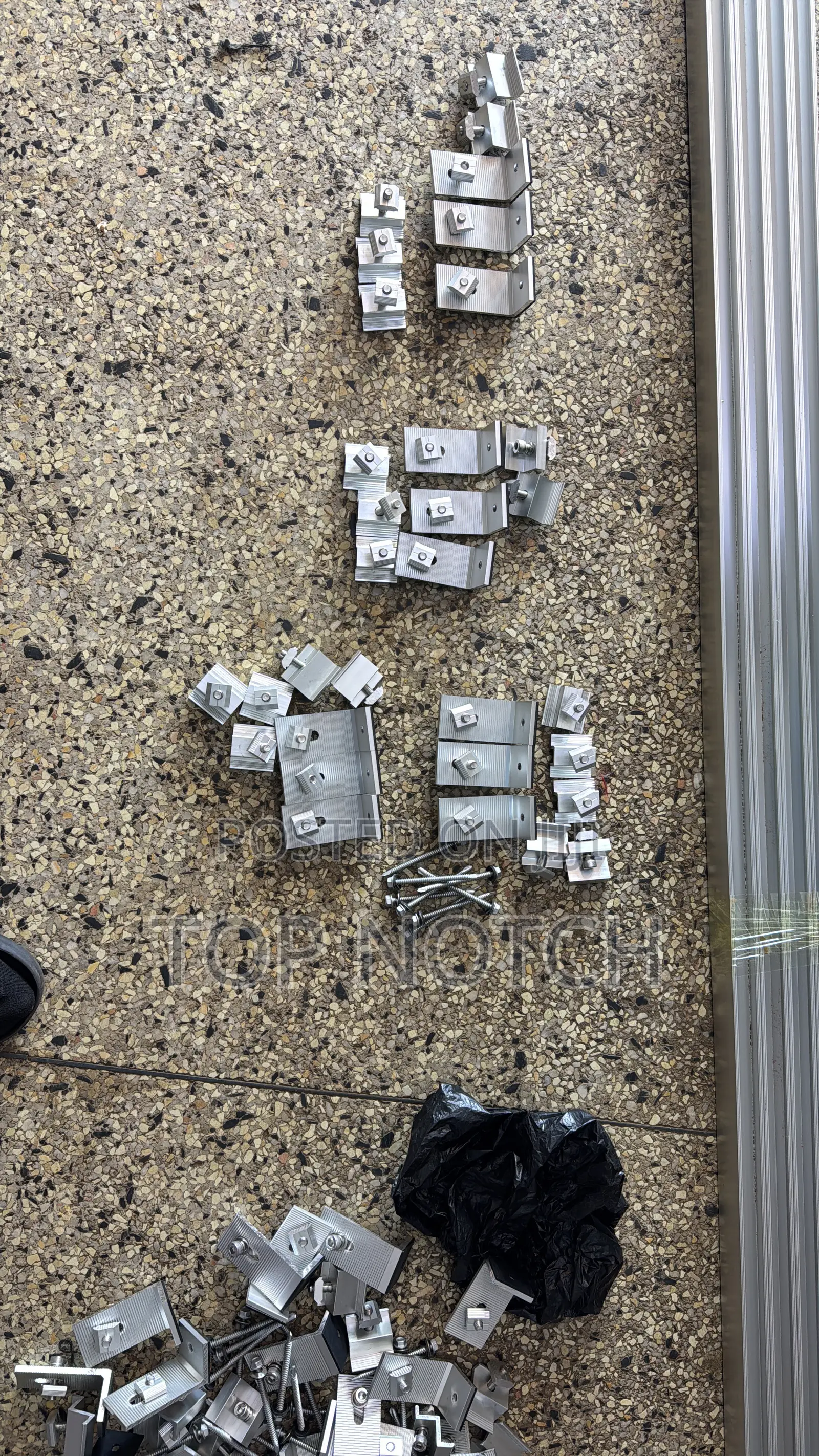 Aluminum Panel Rails With All Accessories