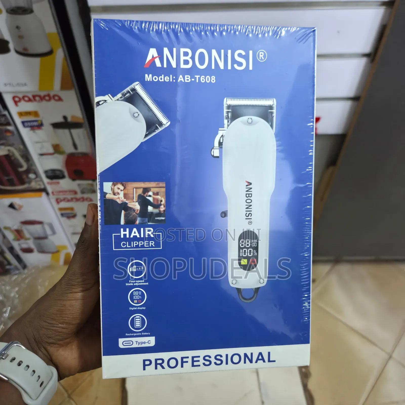 Anbonisi Ab-T608 Professional Hair Clipper White