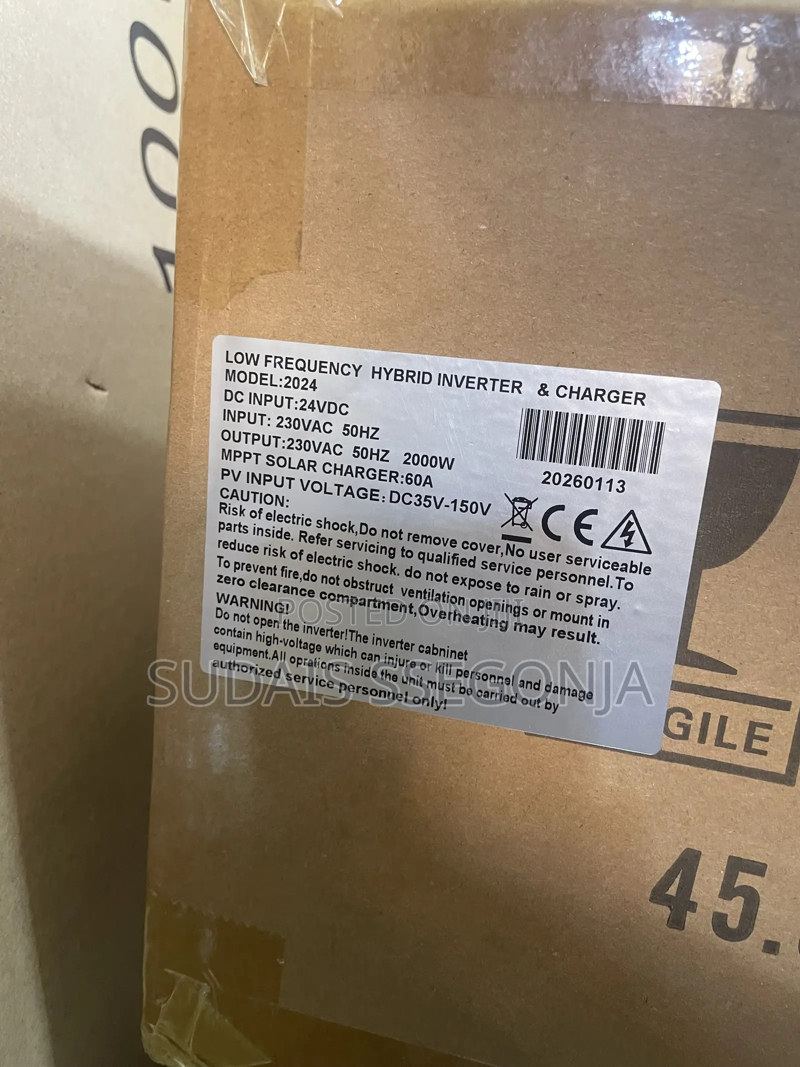 Hybrid Inverter 24v 2000w