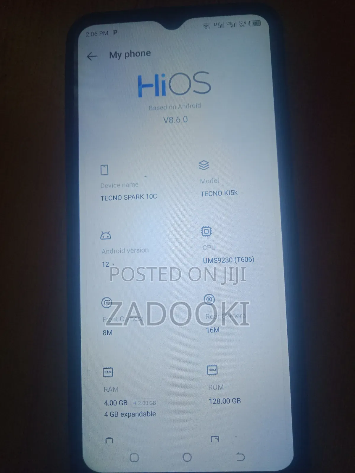 Tecno Spark 10C 128 GB Blue