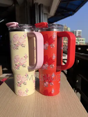Elegant 900ml Floral Vacuum Cups – Now in Stock
