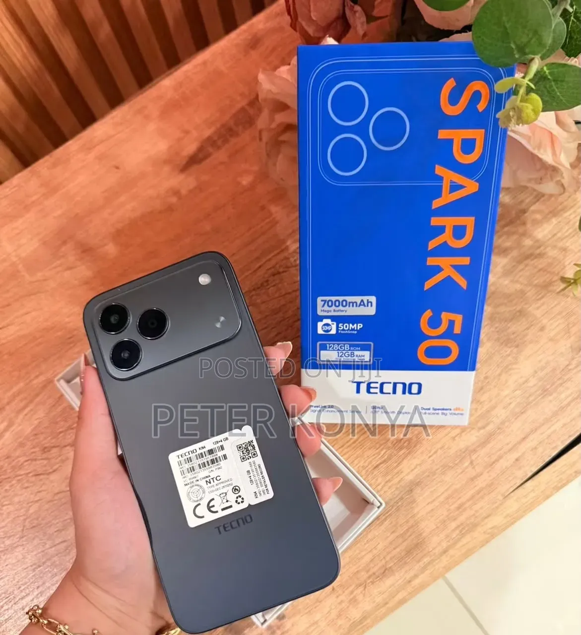 New Tecno Spark 50 128 GB Gray