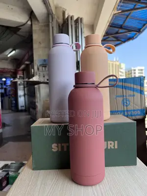500ml Stainless Steel Vacuum Bottle With Silicone Grip