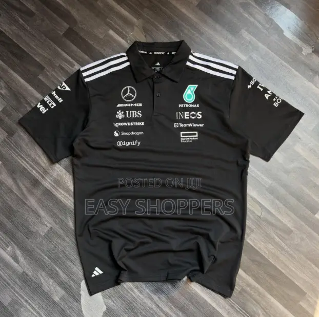 Original Black Adidas Mercedes-Amg Petronas F1 Jersey