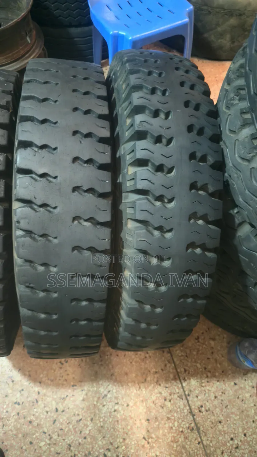 750-16 MRF Mudgrip Tyres Used
