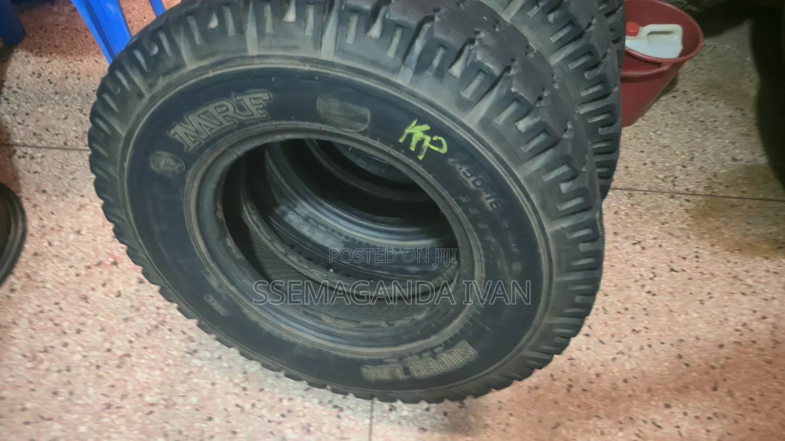 750-16 MRF Mudgrip Tyres Used