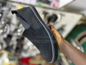 The Shoes Shown Black Cotton Material Man
