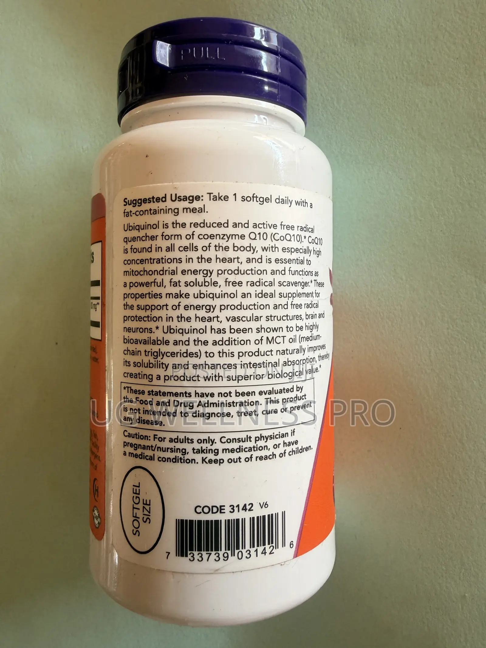 Now Foods Ubiquinol, 100 Mg, 60 Softgels
