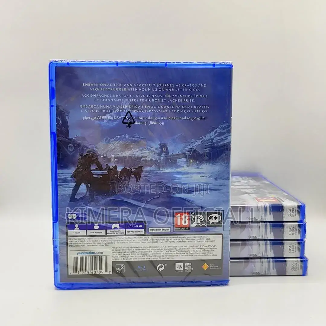 God of War Ragnarok Game Cd for Ps4. Take Control of Kratos His Son