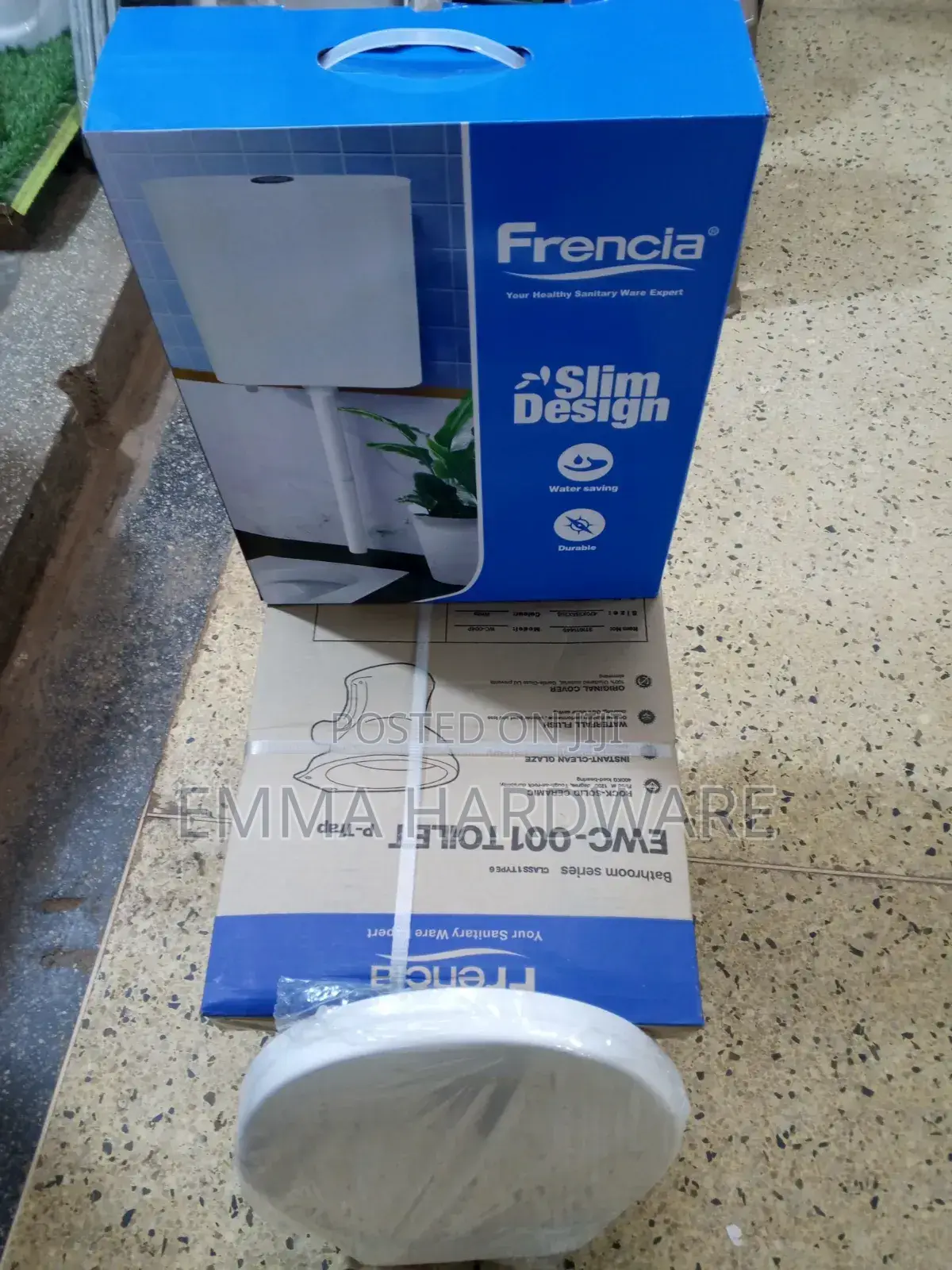 Toilet Seat (Full Set) With Pan Connector, Flexible Tub, Angel Valve