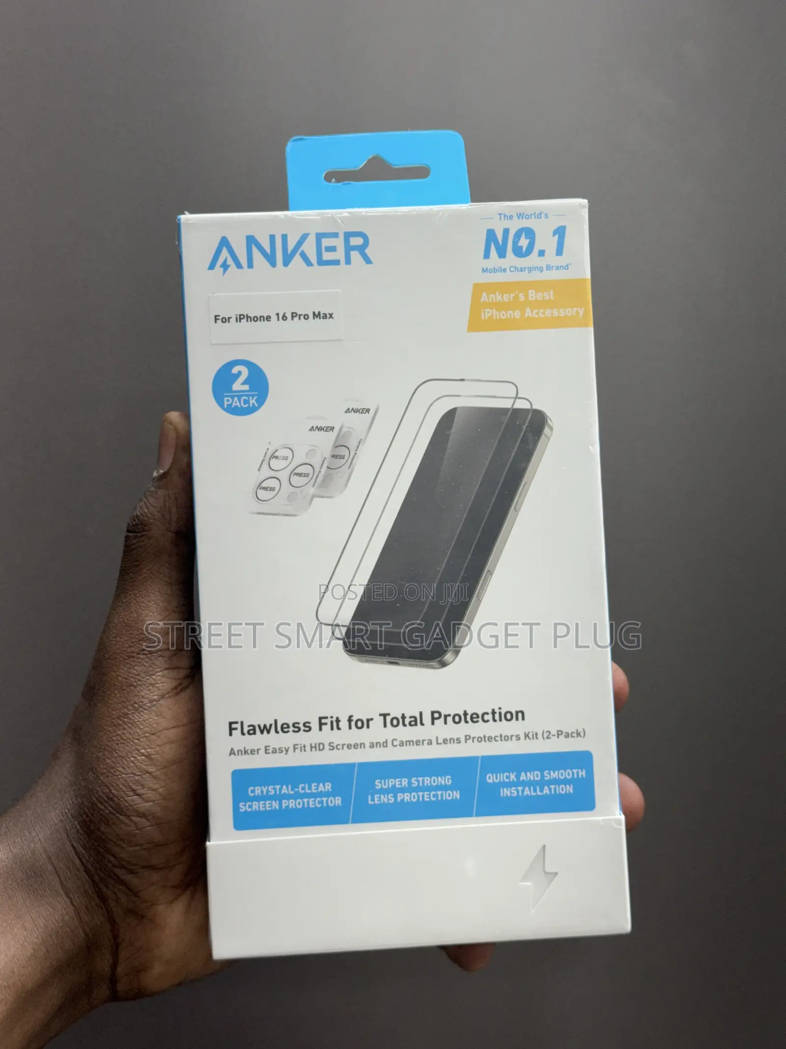 Anker Full Set Screen Protector (2pack) 16pro and 16promax