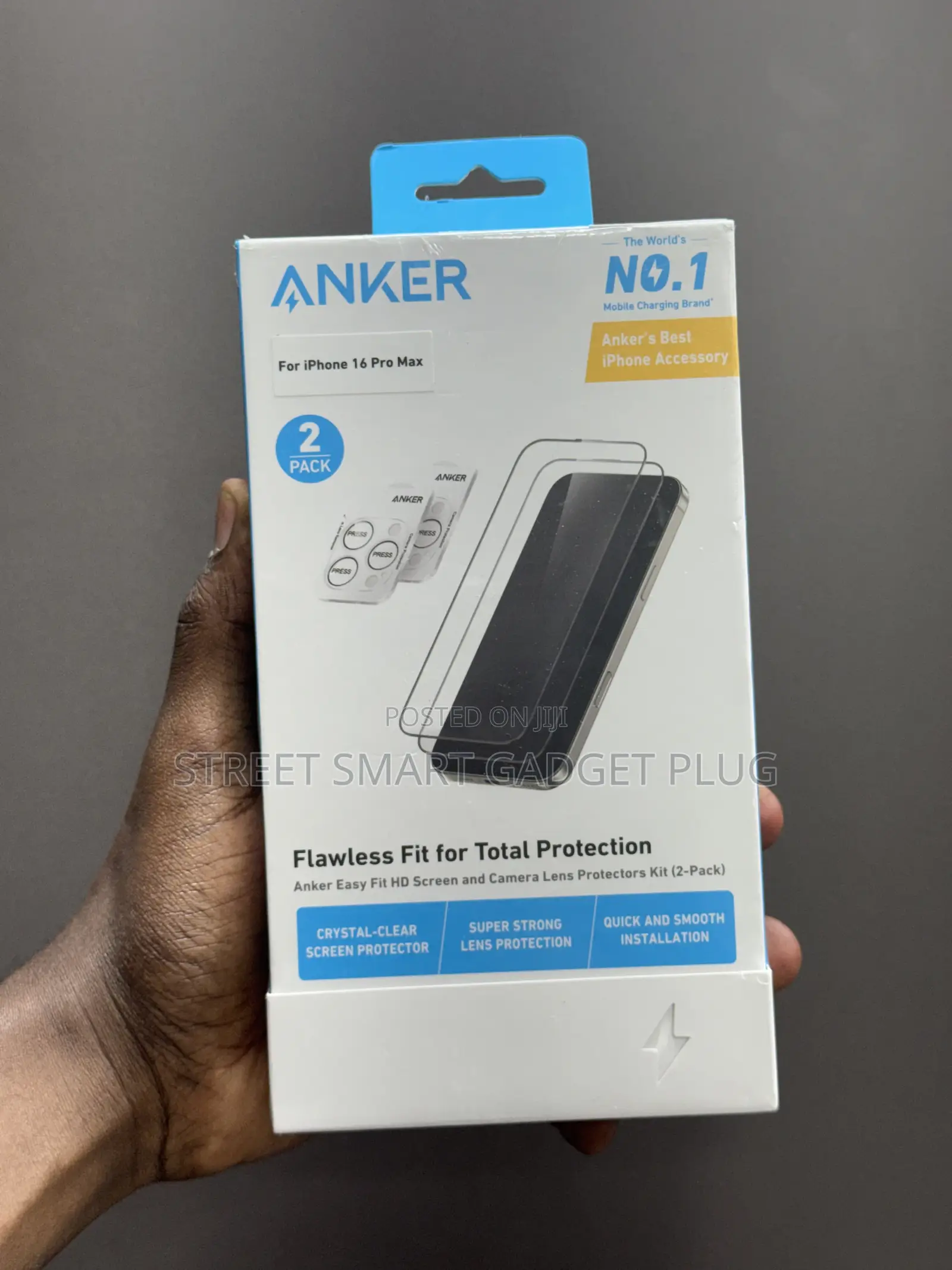 Anker Full Set Screen Protector (2pack) 16pro and 16promax