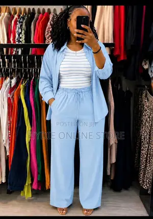 Ladies Plain Long Sleeved and Trousers Thee-Piece