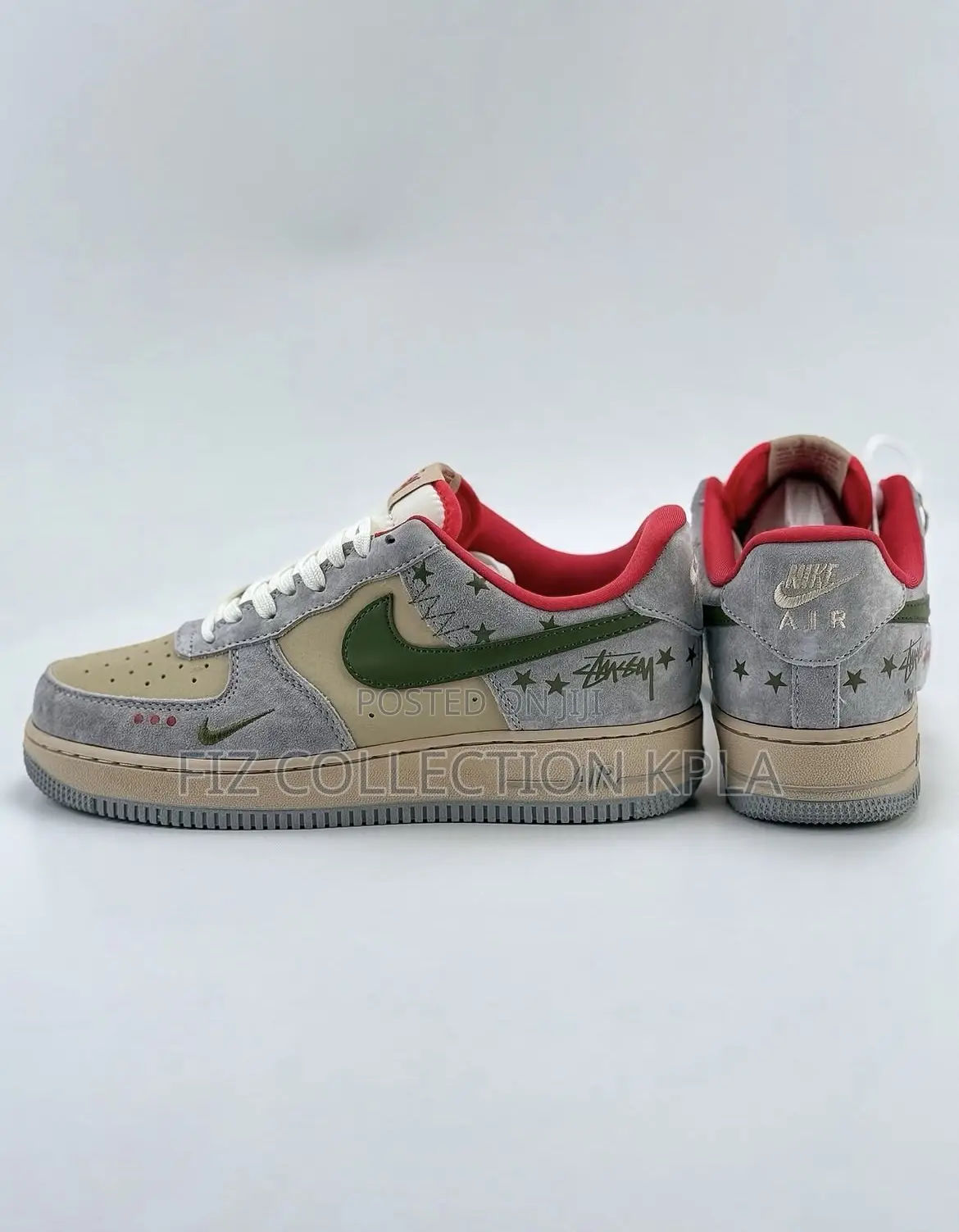 Nike Air Force 1 X Stüssy Grey Red