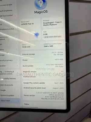 New Honor Pad 10 256 GB Silver
