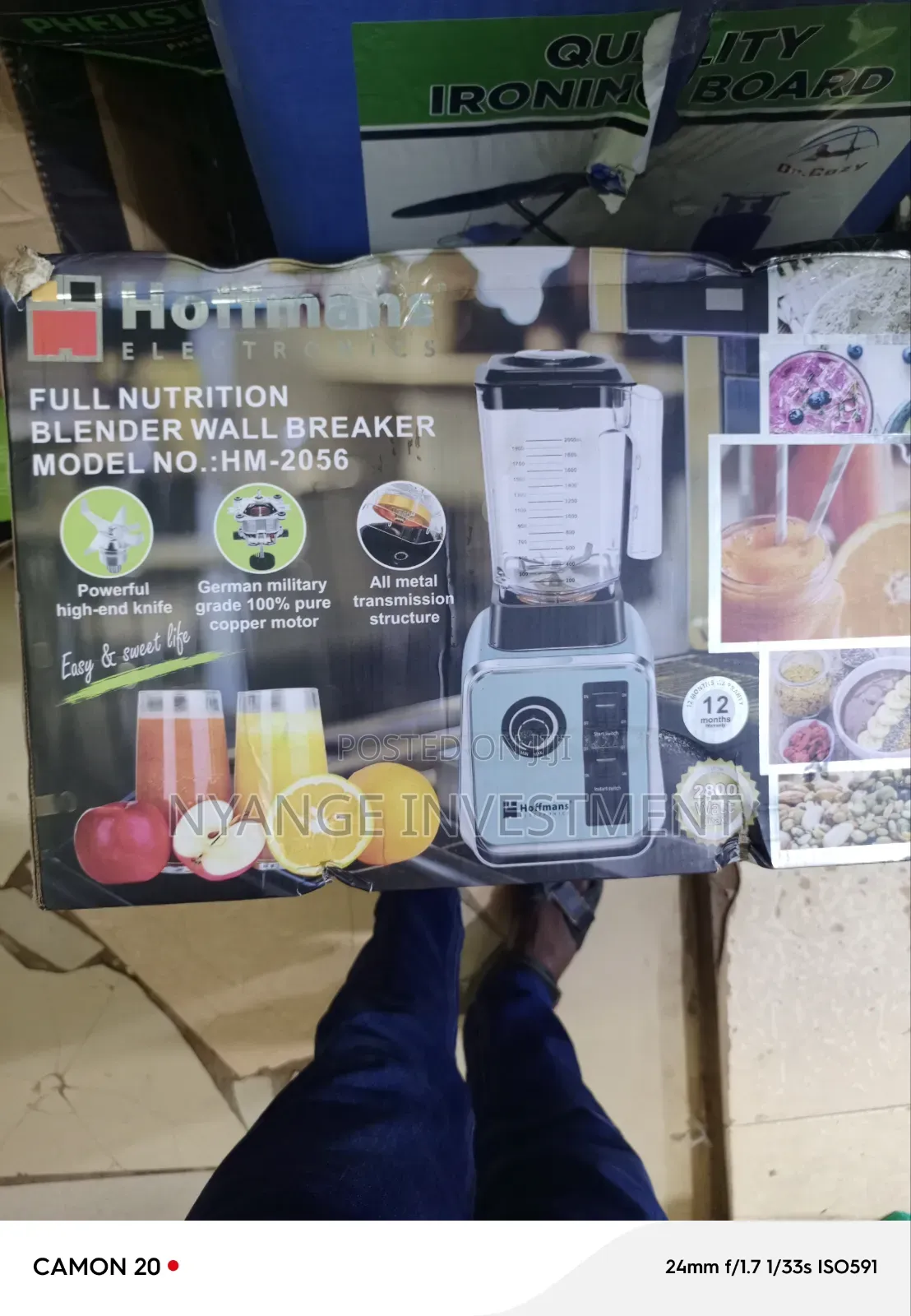 Hoffmans Hm-2056 Professional Blender. Commercial Blender