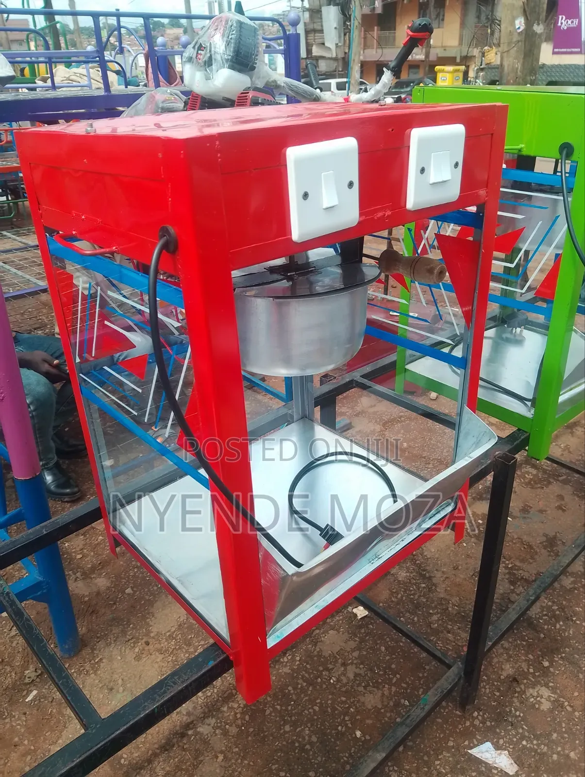 First Electric Popcorn Machine