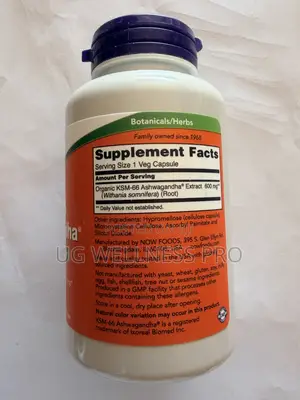 Now Foods KSM-66 Ashwagandha, 600 Mg, 90 Veg Capsules