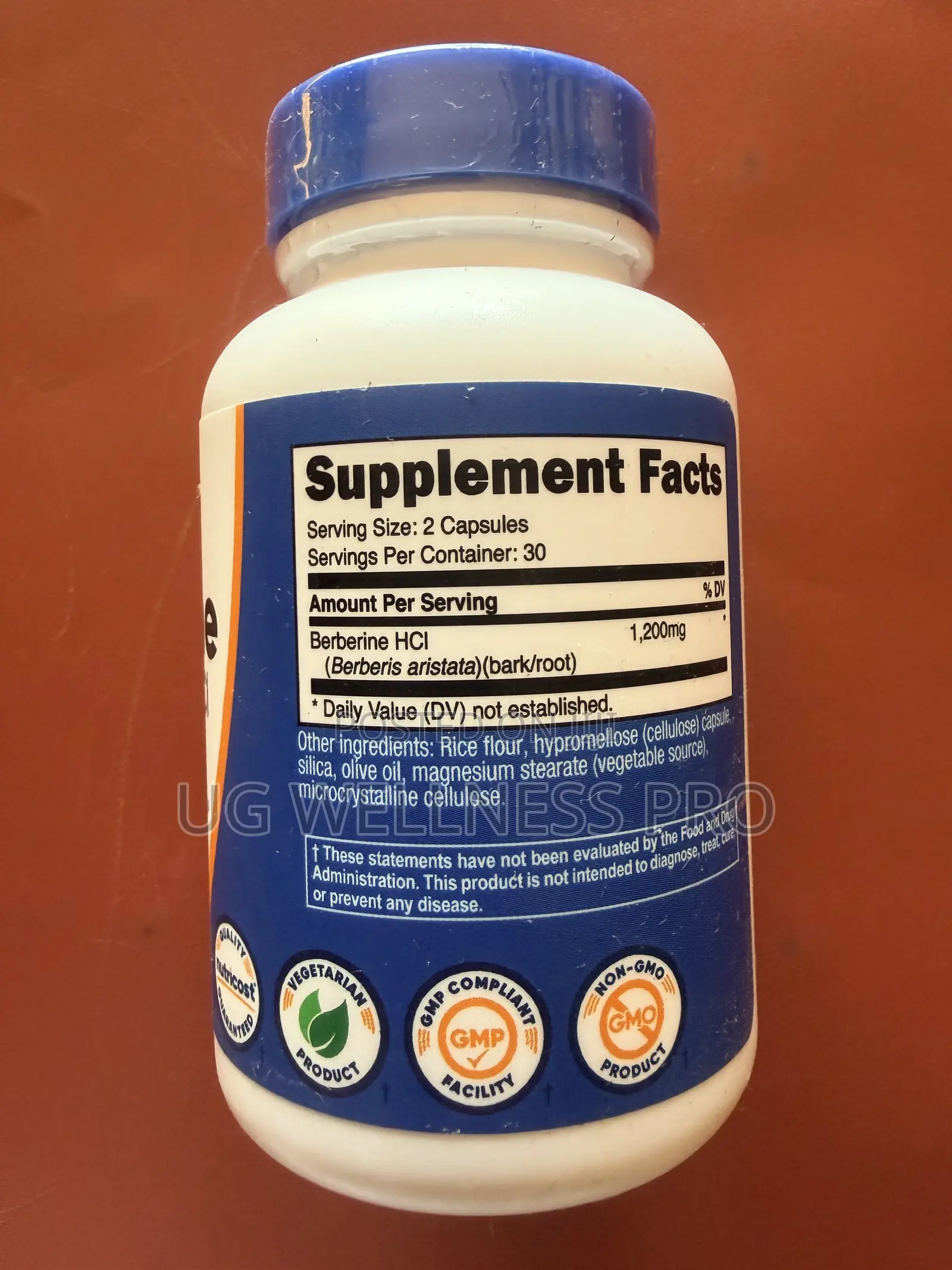 Nutricost Berberine, 60 Capsules (600 Mg Per Capsule