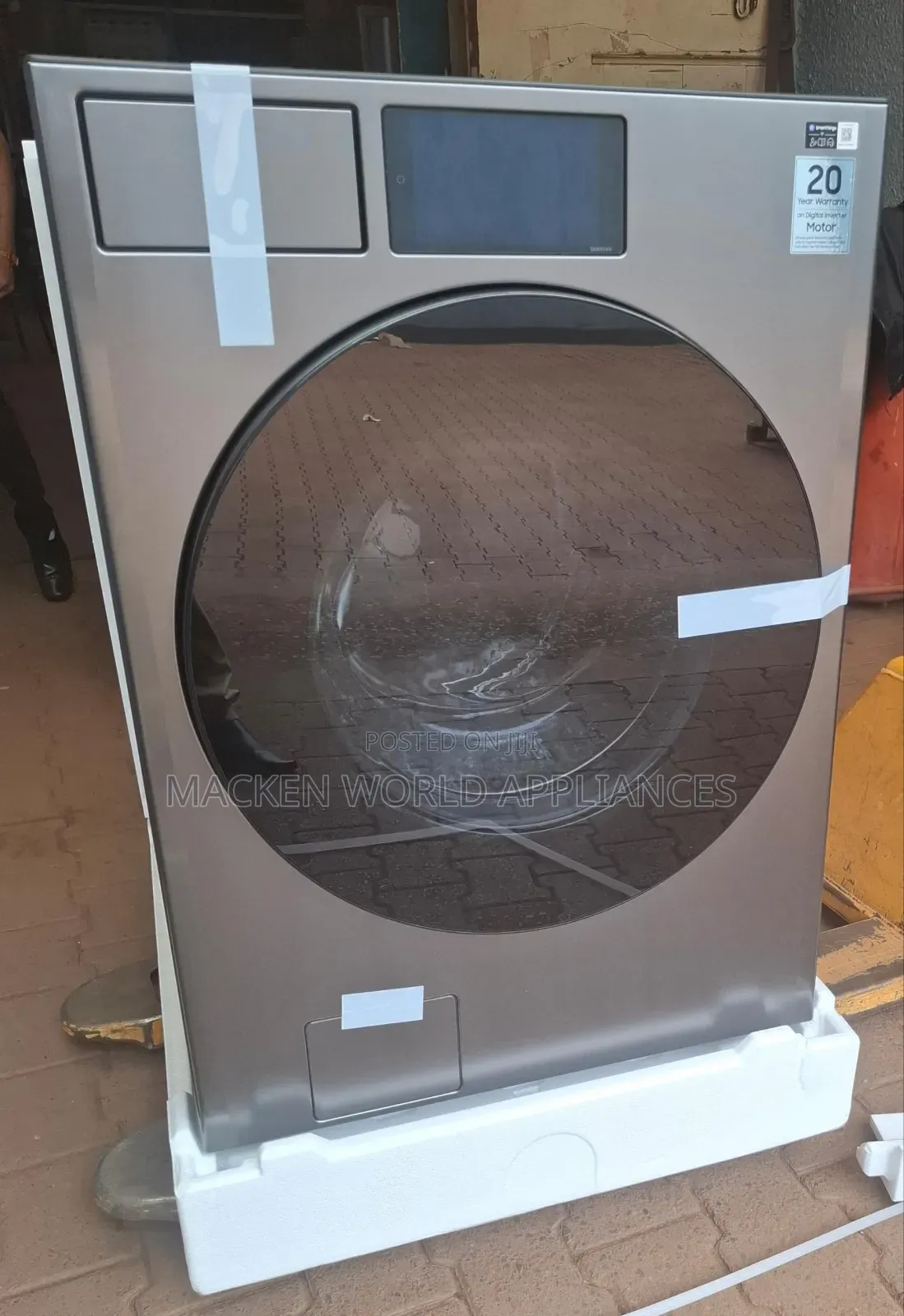 26kg Samsung Bespoke Ai Front-Load Washer Wf90f26adsnq-Black