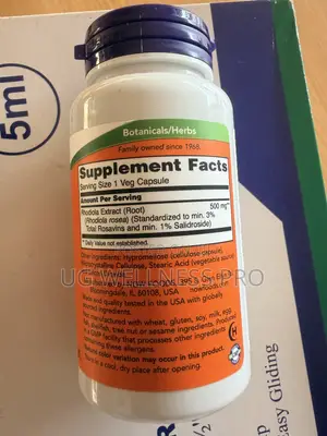 Now Foods Rhodiola, 500 Mg, 60 Veg Capsules