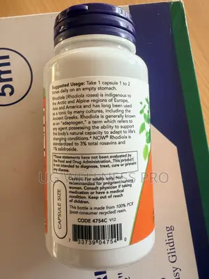 Now Foods Rhodiola, 500 Mg, 60 Veg Capsules