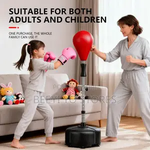 Silent Reflex Punching Bag – Adjustable Standing Speed Bag
