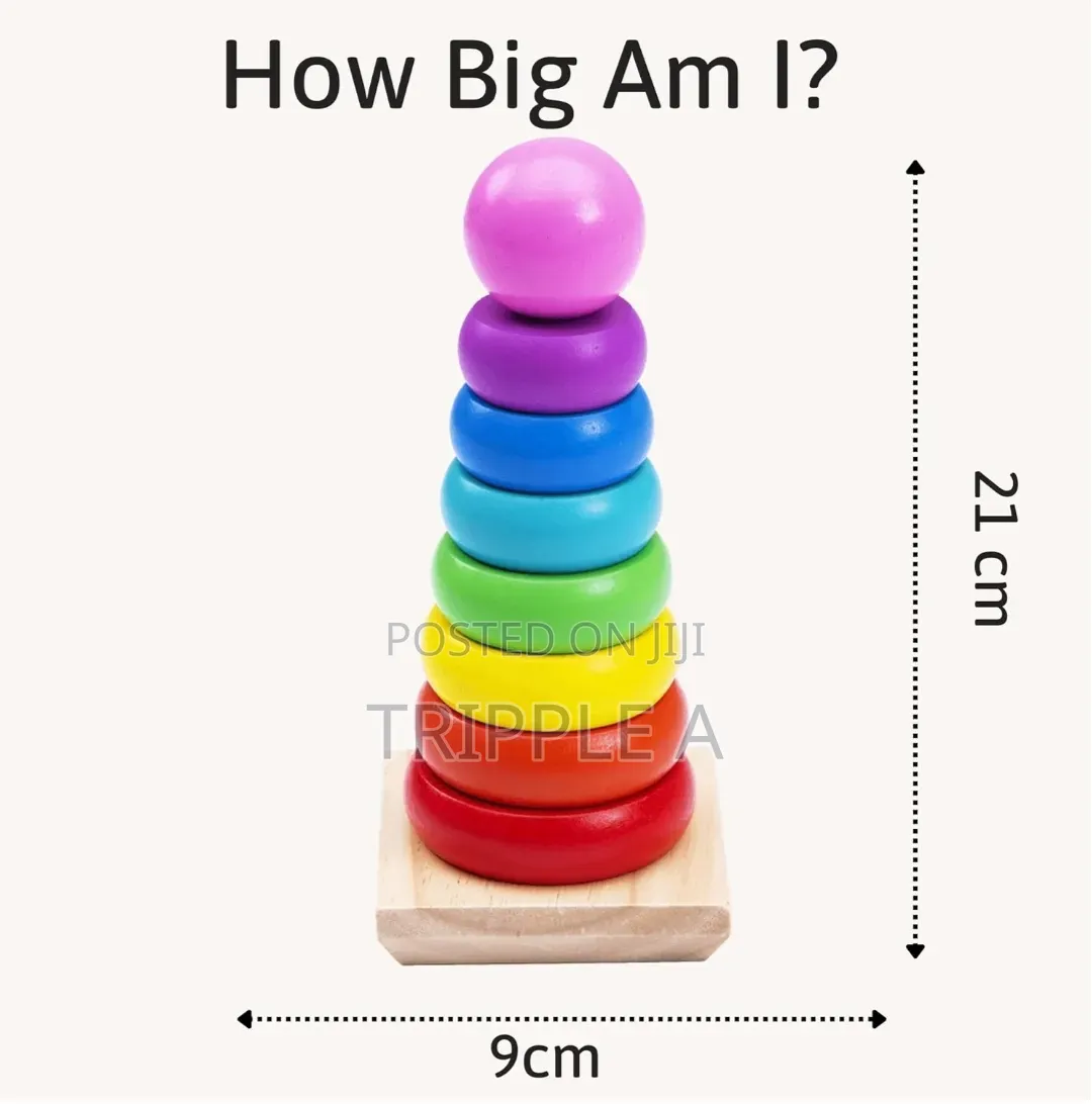 Rainbow Tower Wooden Activity Toy