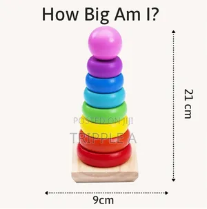 Rainbow Tower Wooden Activity Toy