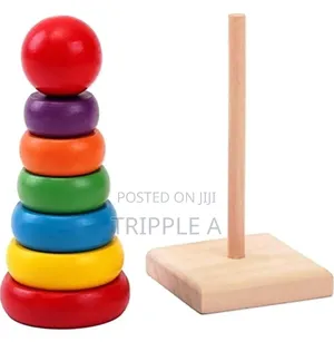 Rainbow Tower Wooden Activity Toy