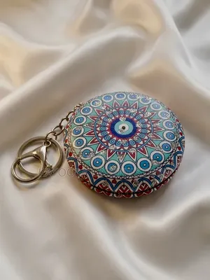 Women Purse Hand Held Mini Mirror With Magnfying Lens