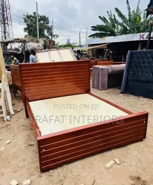 Wooden Platform Bed Frame – King Size (Or Queen)”