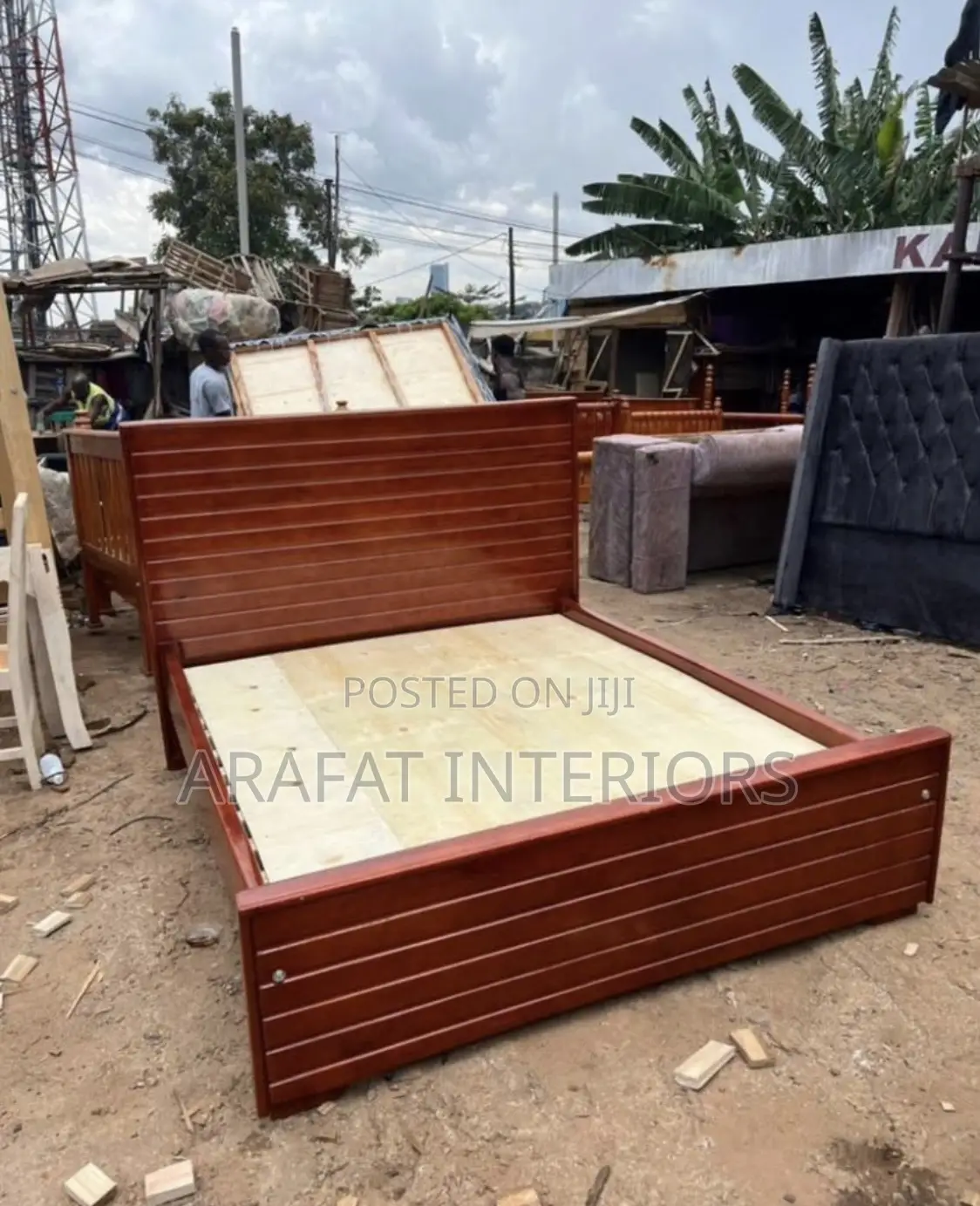 Wooden Platform Bed Frame – King Size (Or Queen)”