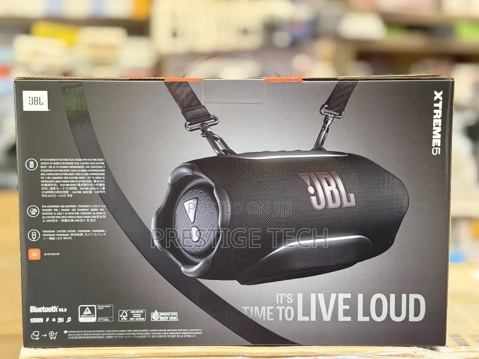 JBL Extreme 5 Portable Waterproof Speaker With Massive Legendary Sound