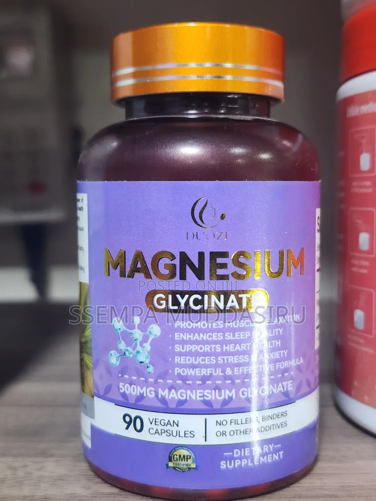 Magnesium Glycinate 500mg,90 Vegan Capsules Dietry Supplement