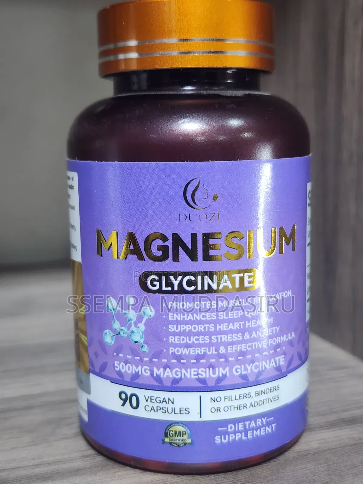 Magnesium Glycinate 500mg,90 Vegan Capsules Dietry Supplement