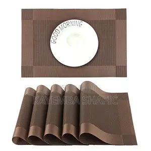 6-Piece Heat-Insulated PVC Table Placemat Set (30x45cm)