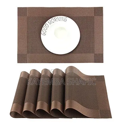 6-Piece Heat-Insulated PVC Table Placemat Set (30x45cm)