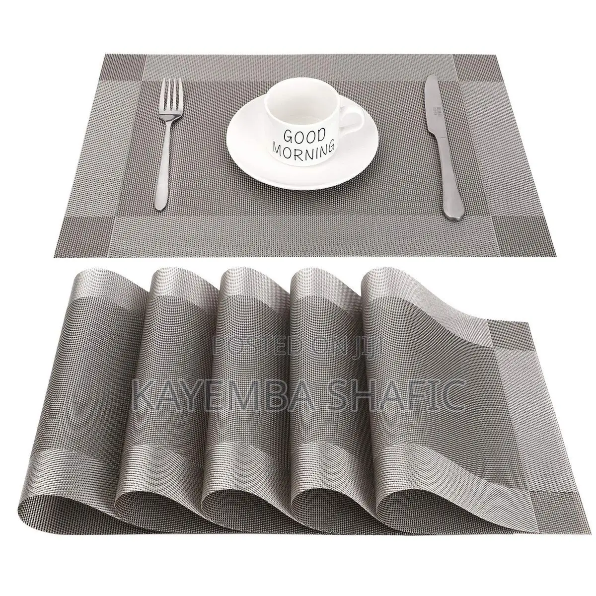 6-Piece Heat-Insulated PVC Table Placemat Set (30x45cm)