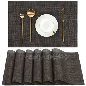 6-Piece Heat-Insulated PVC Table Placemat Set (30x45cm)