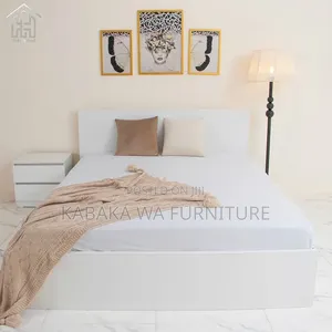 Solid Wood Bamboo Bed/ Frame With/ Headboard /and Metalbed Bed
