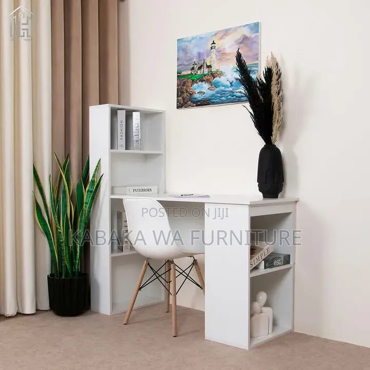 63" Computer Desk With/ Monitor Stand, Ergonomic/ Home Office Desks
/