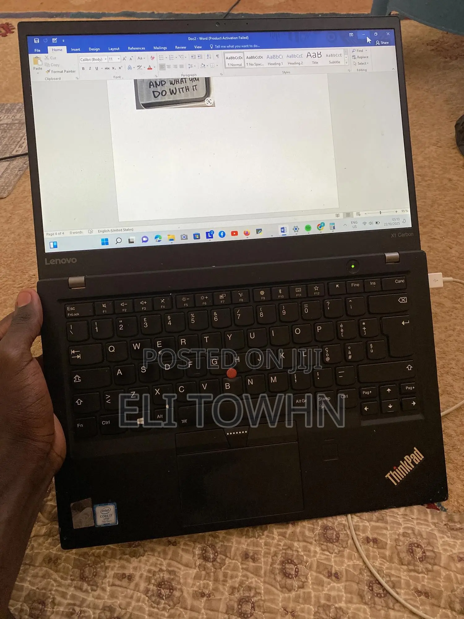 Laptop Lenovo ThinkPad X1 Carbon 16GB Intel Core i7 SSD 500GB