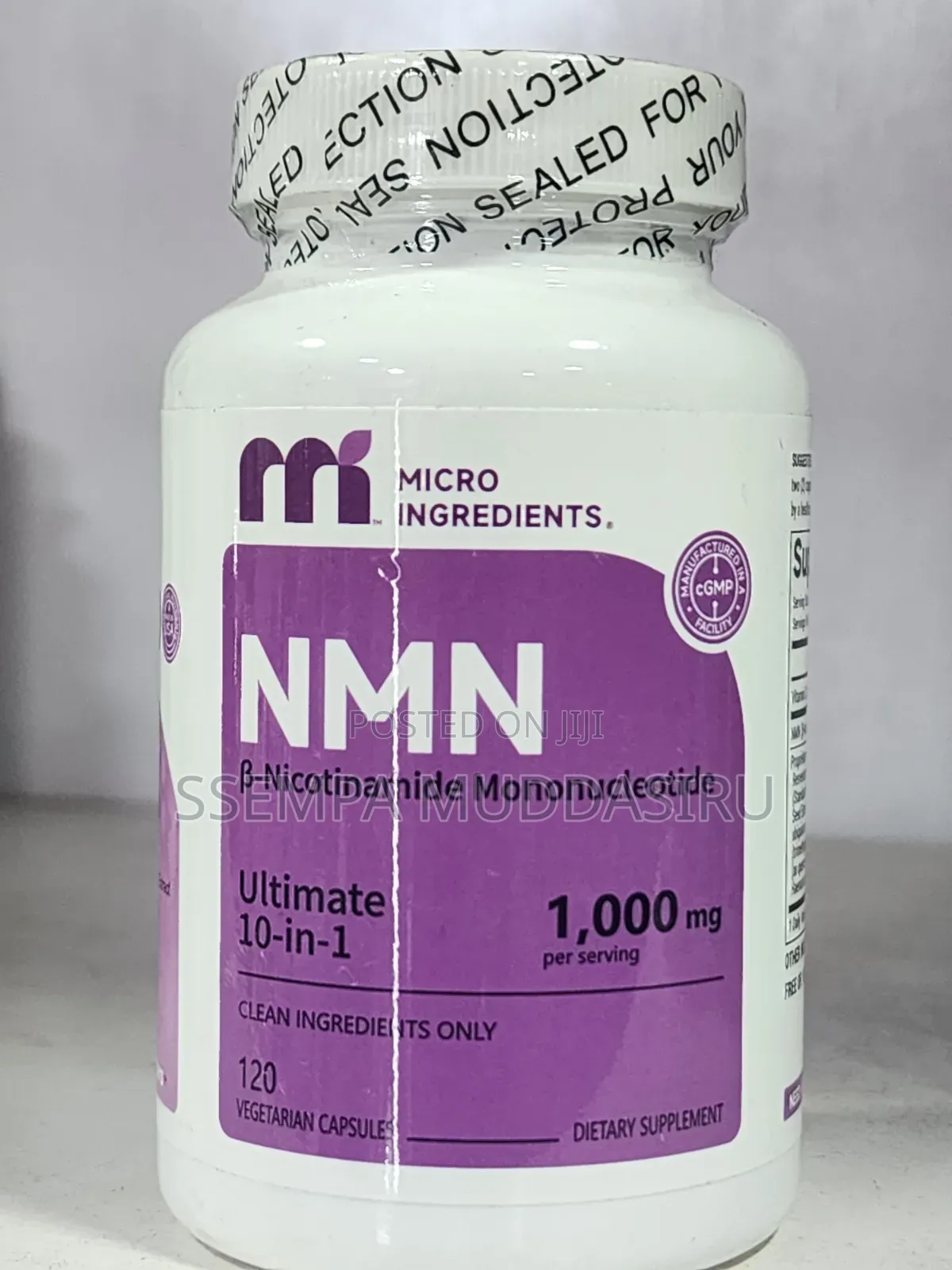 NMN B-Nicotinamide Mononucleotide,120 Capsules Dietry Supplement
