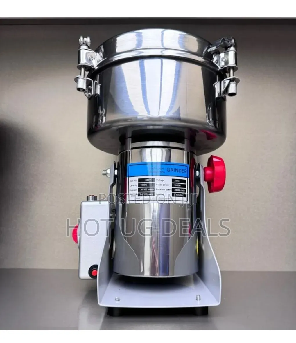 Stainless Electric Grain Spice Grinder 500g - Silver
