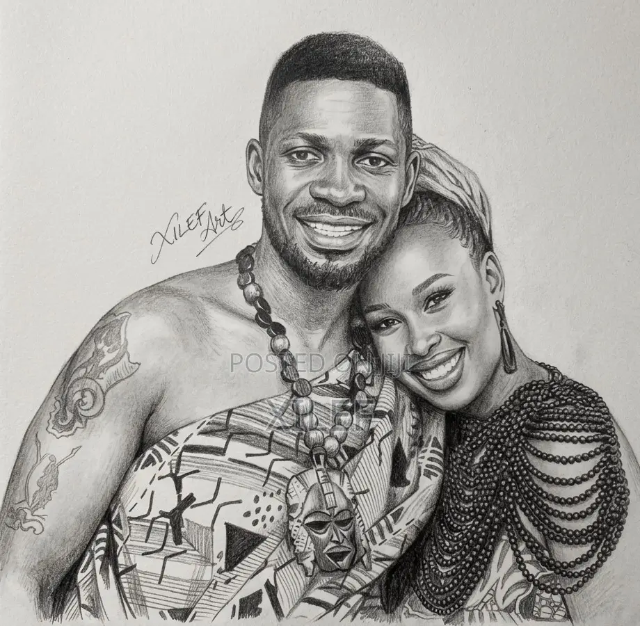 Pencil Portrait Artist in Kampala – Order Your Custom Drawing Today