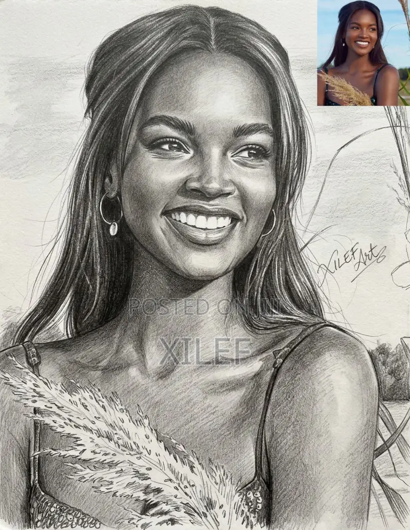 Get A Custom Pencil Portrait From Your Photo — Unique Gift Idea